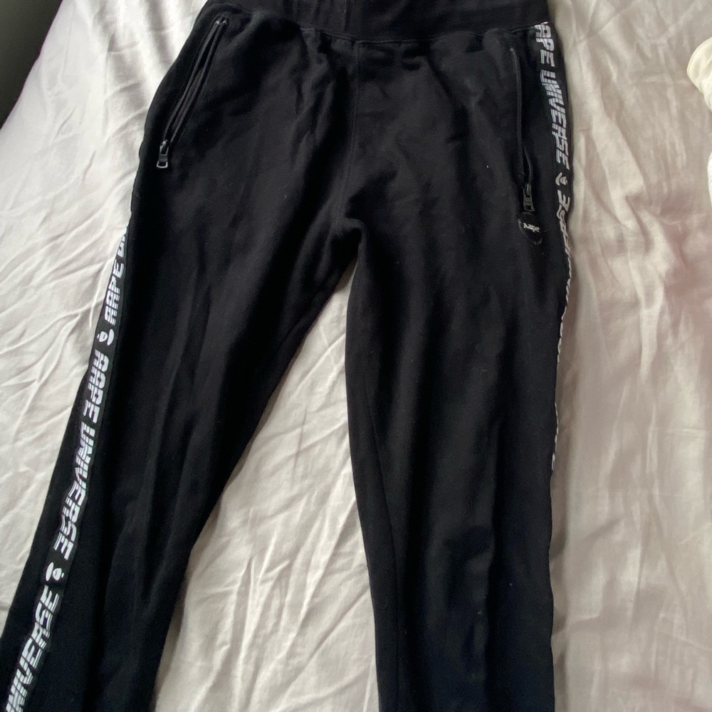 AAPE by A Bathing Ape joggers with pink detail on back pocket